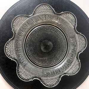 Late 19th Early 20th Century EAPG Glass Plate "A Good Mother Makes a Happy Home"